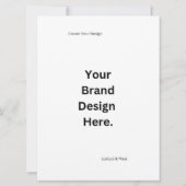 Creëer uw eigen ontwerp en print platte Kaart (Achterkant)