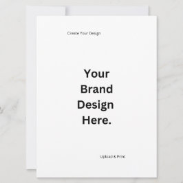 Creëer uw eigen ontwerp en print platte Kaart