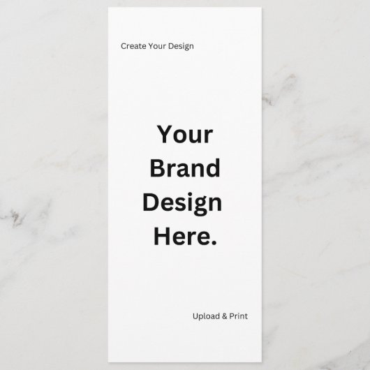 Creëer uw eigen ontwerp en print platte menu (Achterkant)