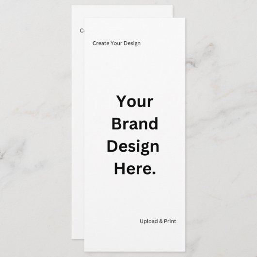 Creëer uw eigen ontwerp en print platte menu (Voorkant / Achterkant)