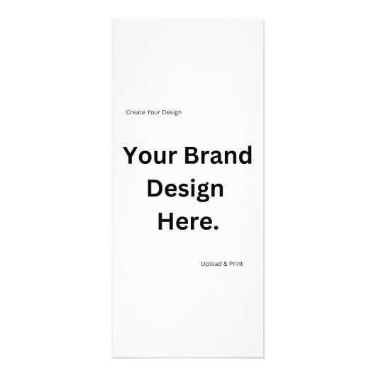 Creëer uw eigen ontwerp en print rack Kaart (Voorkant)