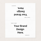 Creëer uw eigen ontwerp en print visitekaartje (Buitenkant ongevouwen)