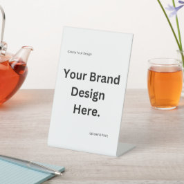 Creëer Uw Eigen Ontwerp en Print voetstuk Teken Reclamebord Met Voetstuk