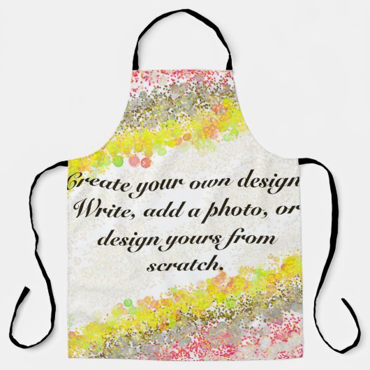 Creëer uw eigen ontwerp & foto uniek cadeau schort (Voorkant)