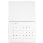 Creëer Uw eigen ontwerp Grote Engelse Amerikaanse Kalender (Mar 2026)