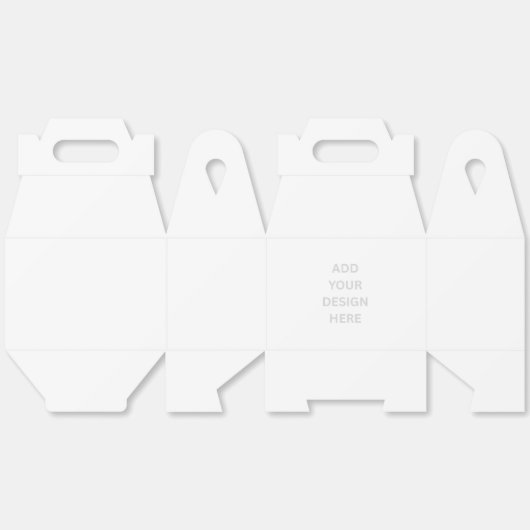 Creëer uw eigen ontwerp grote tafel gunstbox bedankdoosjes (Ongevouwen)