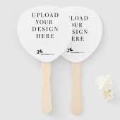 Creëer Uw eigen ontwerp Handwaaier (Voorkant en achterkant)