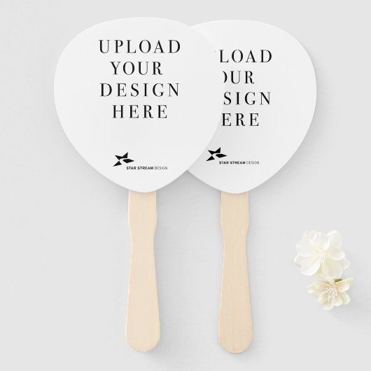 Creëer Uw eigen ontwerp Handwaaier (Voorkant en achterkant)