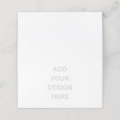 Creëer uw eigen ontwerp horizontale tentvouw klantenkaartje (Buitenkant ongevouwen)