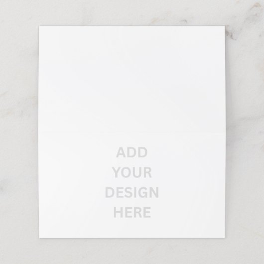 Creëer uw eigen ontwerp horizontale tentvouw klantenkaartje (Buitenkant ongevouwen)