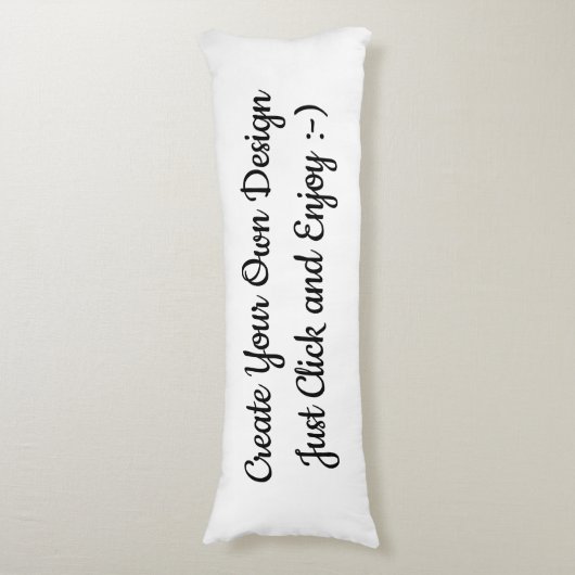 Creëer uw eigen ontwerp:-) lichaamskussen (Voorkant Verticaal)