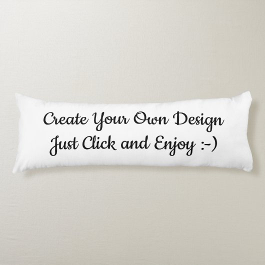 Creëer uw eigen ontwerp:-) lichaamskussen (Voorkant)