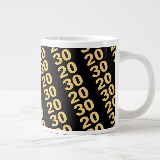 Creëer uw eigen ontwerp Modern Nieuwjaarsfeest Grote Koffiekop (Rechts)