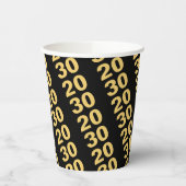 Creëer uw eigen ontwerp Modern Nieuwjaarsfeest Papieren Bekers (Links)