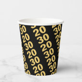 Creëer uw eigen ontwerp Modern Nieuwjaarsfeest Papieren Bekers (Voorkant)