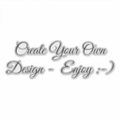 Creëer Uw eigen ontwerp op maat gesneden vinylStic Sticker (Voorkant)