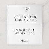 Creëer Uw eigen ontwerp Plaatskaartje (Buitenkant ongevouwen)