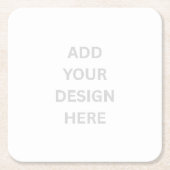 Creëer uw eigen ontwerp plein Onderzetters (Voorkant)
