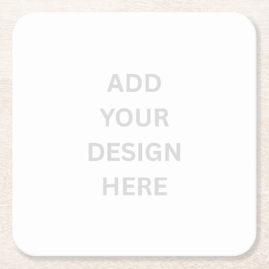 Creëer uw eigen ontwerp plein Onderzetters (Voorkant)