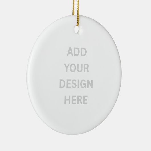 Creëer uw eigen ontwerp porseleinen cirkel Ornamen Keramisch Ornament (Rechts)