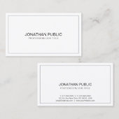 Creëer Uw Eigen Ontwerp Professionele Schone Vlakt Visitekaartje (Voorkant / Achterkant)