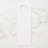 Creëer uw eigen ontwerp standaard matte flessenhanger (Voorkant)