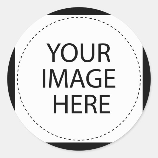 CREËER UW EIGEN — ONTWERP UW EIGEN — BLANK RONDE STICKER (Voorkant)