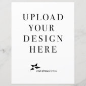 Creëer uw eigen ontwerp verticaal papier blad (Achterkant)