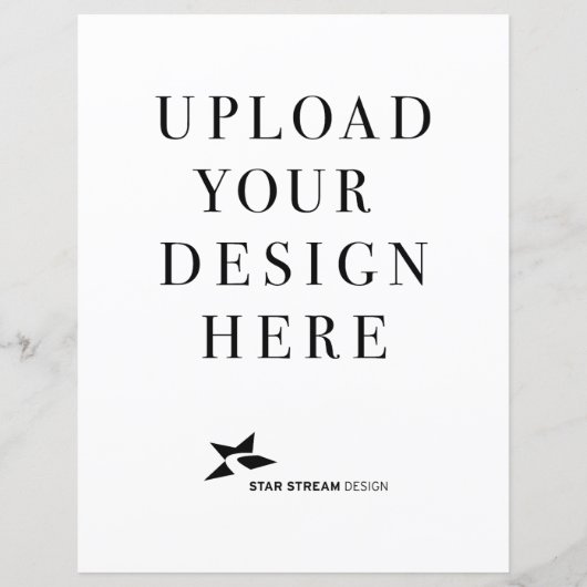 Creëer uw eigen ontwerp verticaal papier blad (Achterkant)