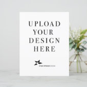 Creëer uw eigen ontwerp verticaal papier blad (Staand voorkant)