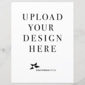 Creëer uw eigen ontwerp verticaal papier blad (Voorkant)