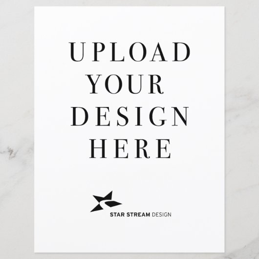 Creëer uw eigen ontwerp verticaal papier blad (Voorkant)