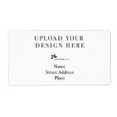 Creëer Uw Eigen Ontwerp Verzendadres Etiket (Voorkant)