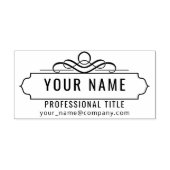 Creëer uw eigen — ontwerp voor professionele naam rubberstempel (Afrduk)