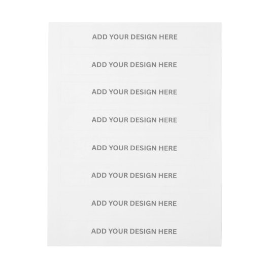 Creëer uw eigen ontwerp Wraparound Adresetiketten Adreslabel Wikkel (Vel)