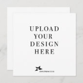 Creëer Uw eigen ontwerpvierkant Kaart (Voorkant / Achterkant)