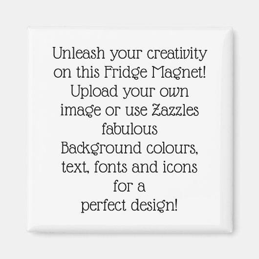 Creëer Uw eigen ontwerpvriend Magneet (Voorkant)