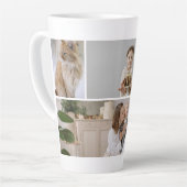 Creëer Uw eigen op maat gemaakte 5 foto gepersonal Latte Mok (Linkerhoek)