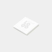 Creëer Uw Eigen Opaque Bedrijf Zwart Logo Pack van Post-it® Notes (Schuin)