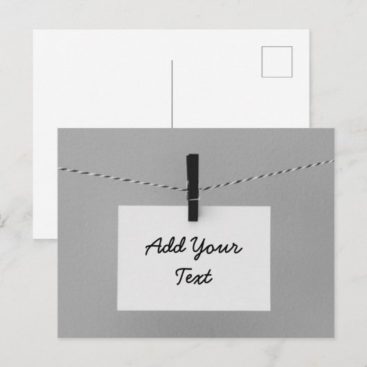 Creëer Uw eigen opmerking aanpassen Briefkaart (Voorkant / Achterkant)