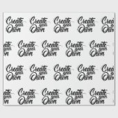 Creëer uw eigen opvulpapier cadeaupapier (Vlak)