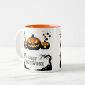 Creëer uw eigen Oranje Happy Halloween Mok (Voorkant links)