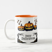 Creëer uw eigen Oranje Happy Halloween Mok (Links)