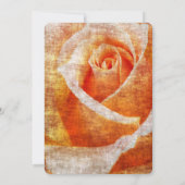 Creëer uw eigen Oranje  Roos close-up Kaart (Achterkant)