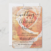 Creëer uw eigen Oranje  Roos close-up Kaart (Voorkant)