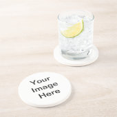 Creëer uw eigen originele persoonlijke cadeautjes zandsteen onderzetter (Zijkant)