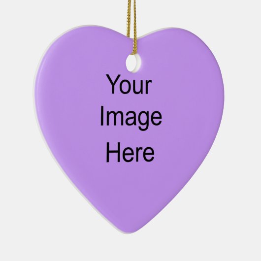 Creëer uw eigen ornament Light Lavender Heart (Rechts)
