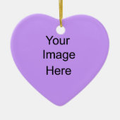 Creëer uw eigen ornament Light Lavender Heart (Voorkant)