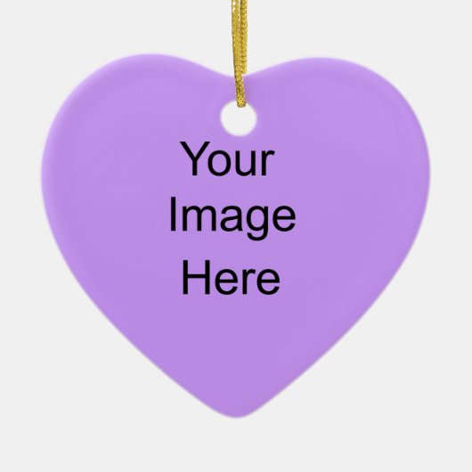 Creëer uw eigen ornament Light Lavender Heart (Voorkant)