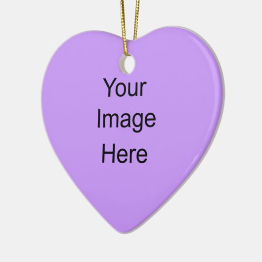 Creëer uw eigen ornament Light Lavender Heart (Links)